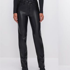 Black Feaux Leather Pants